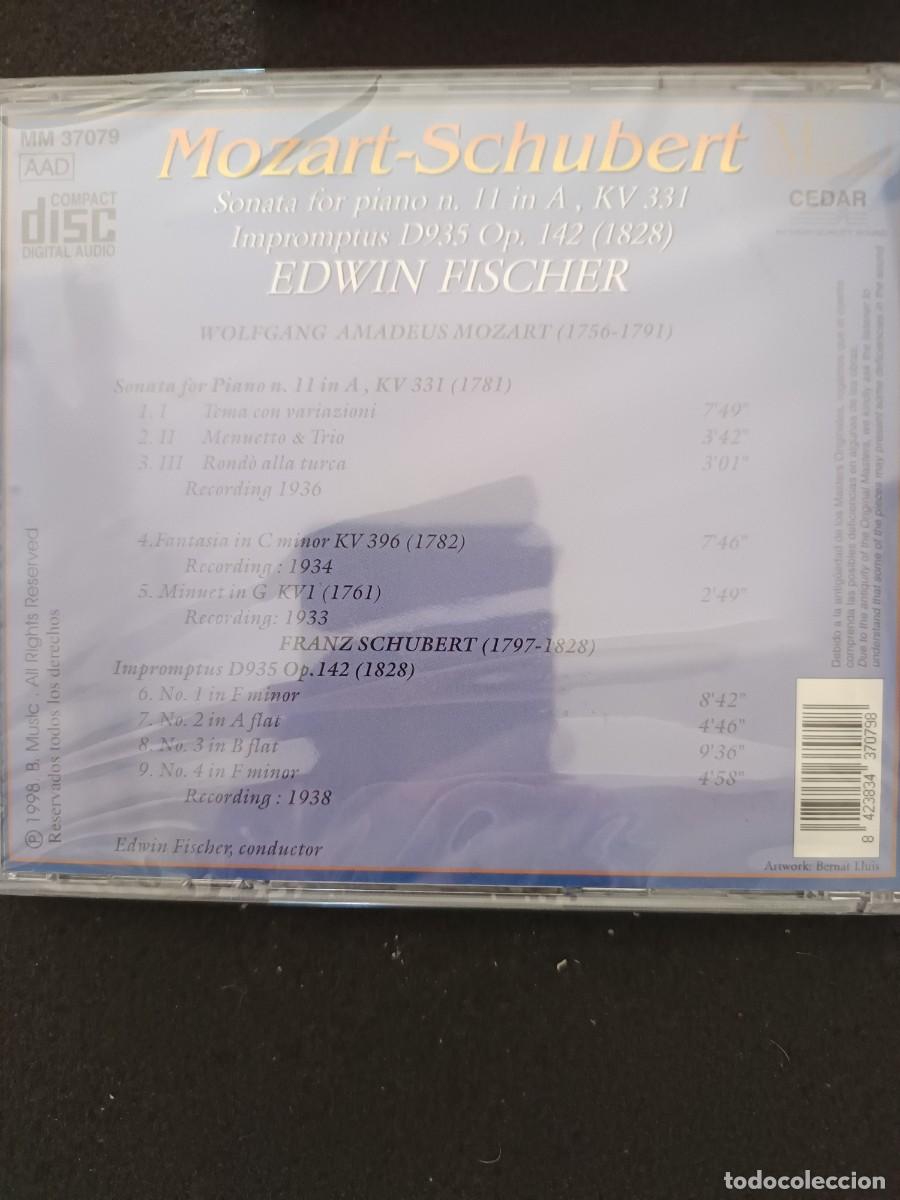 CDs de m&uacute;sica: MOZART - SCHUBERT. EDWIN FISCHER - Foto 2