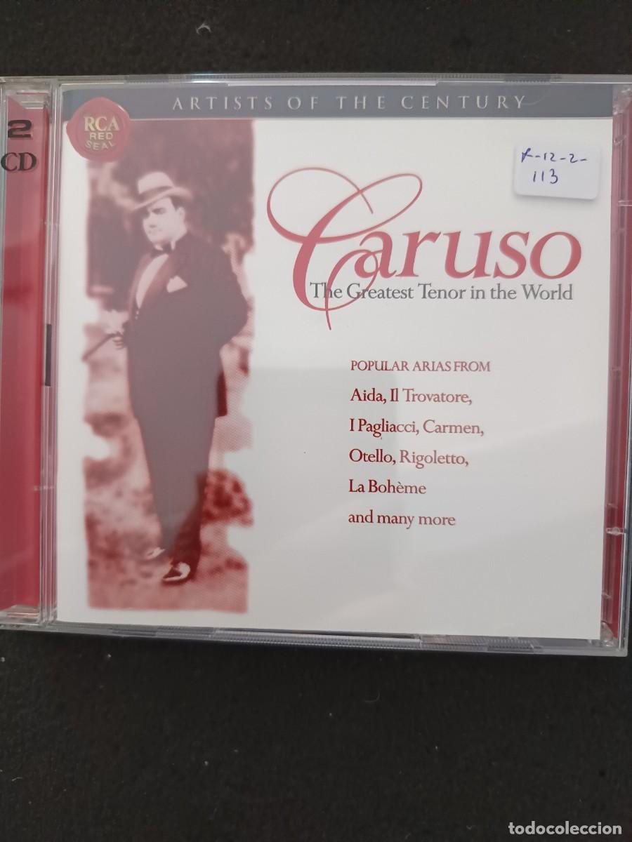 CDs de M&uacute;sica: 2 CD. CARUSO. THE GREATEST TENOR IN THE WORLD. ARTISTS OF THE CENTURY