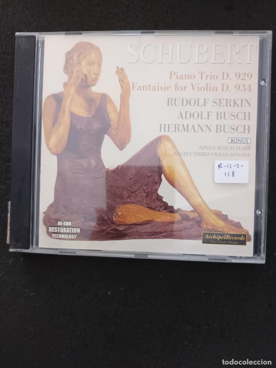 CDs de M&uacute;sica: SCHUBERT: PIANO TRIO D. 929 / FANTASIE POR VIOLIN D. 934. SERKIN, BUSCH Y BUSCH