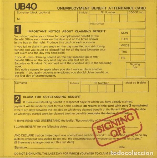 CDs de M&uacute;sica: UB40 - Signing Off ---