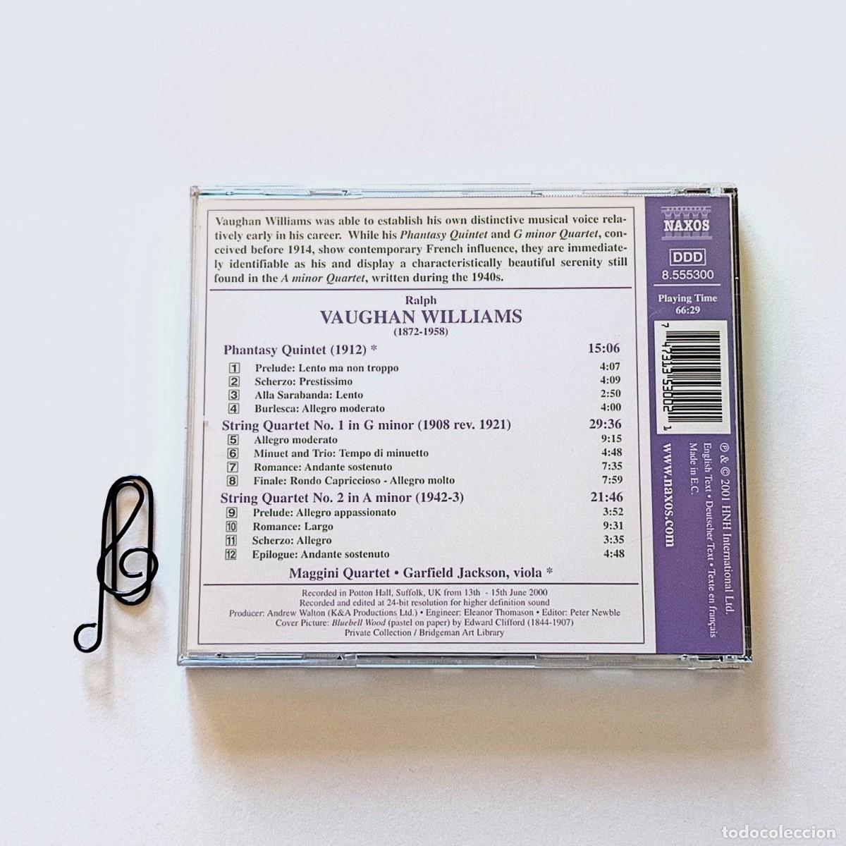 CDs de m&uacute;sica: CD Vaughan Williams - String Quartets Nos. 1 & 2 - Foto 2