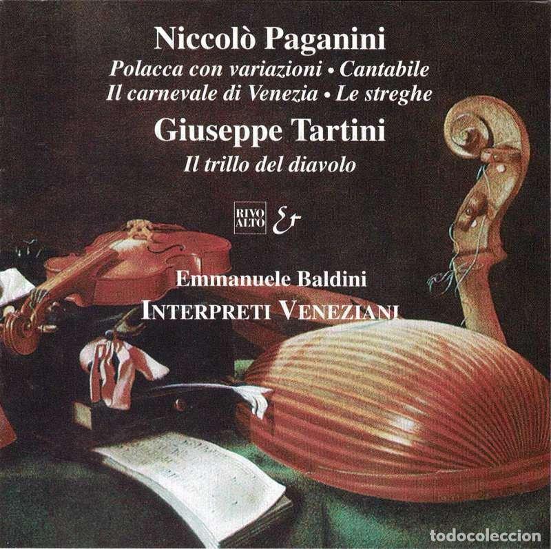CDs de M&uacute;sica: Interpreti Veneziani, Emmanuele Baldini - Niccol&ograve; Paganini / Giuseppe Tartini. CD
