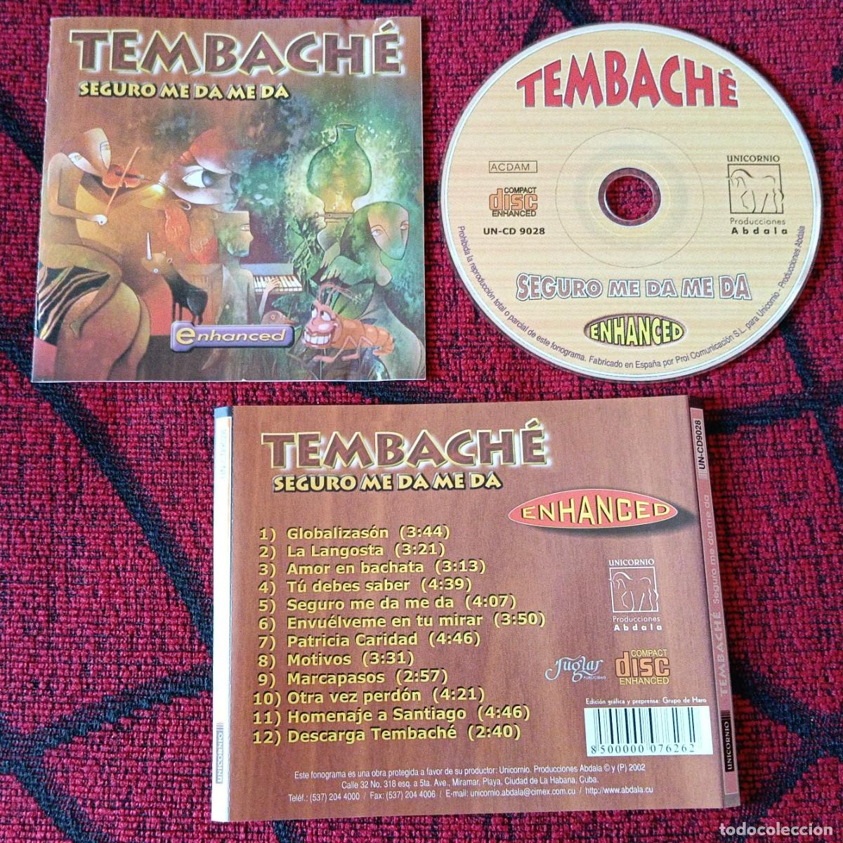 CDs de M&uacute;sica: TEMBACHE ** Seguro Me Da Me Da ** 2002 CUBA CD