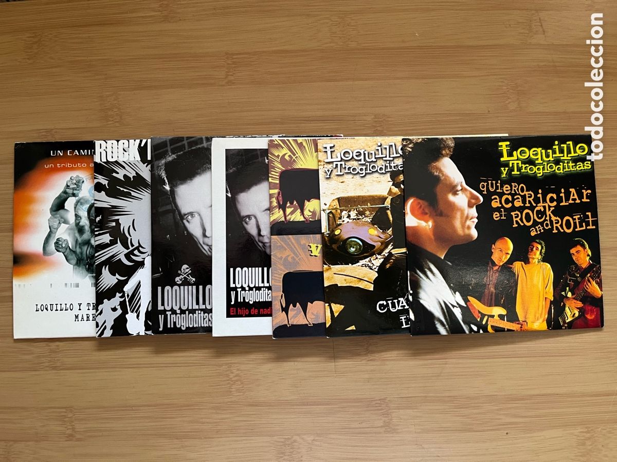 Musik-CDs: LOQUILLO Y LOS TROGLODITAS. El hijo de nadie. Veteranos . Arte y ensayo. Rock'n' roll (7 cd single )