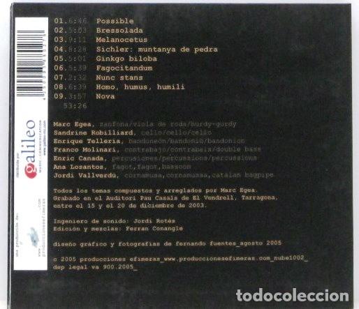CDs de m&uacute;sica: MARC EGEA - MELANOCETUS - CD RARO - Foto 2