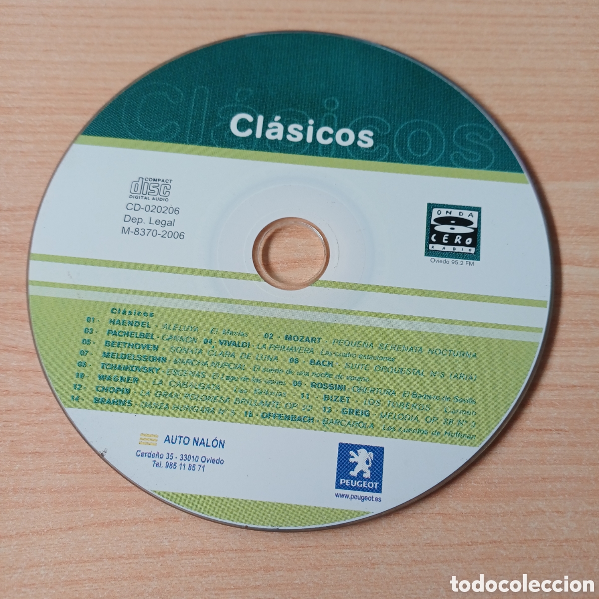 CDs de M&uacute;sica: CLASICOS ONDA CERO MOZART VIVALDI PACHELBEL BEETHOVEN