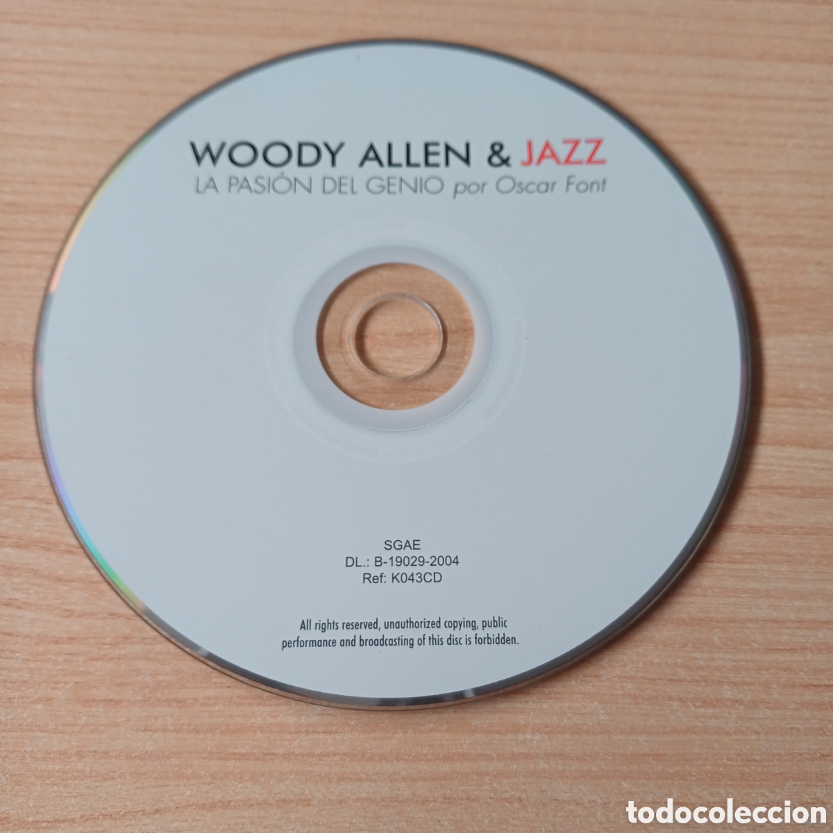 CDs de M&uacute;sica: WOODY ALLEN & JAZZ CD LA PASION DEL GENIO OSCAR FONT
