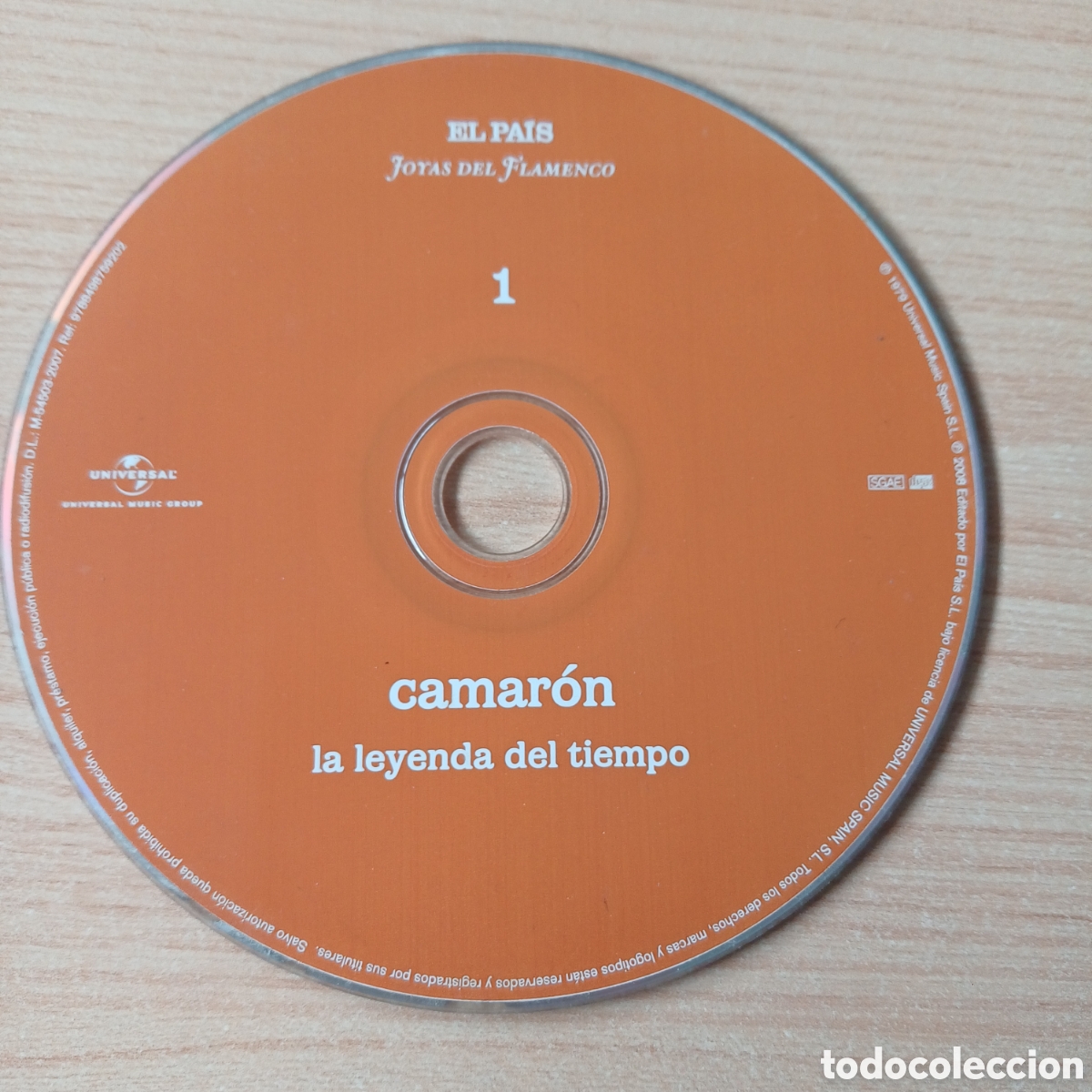 CDs de M&uacute;sica: CAMARON LA LEYENDA DEL TIEMPO CD EL PAIS JOYAS DEL FLAMENCO