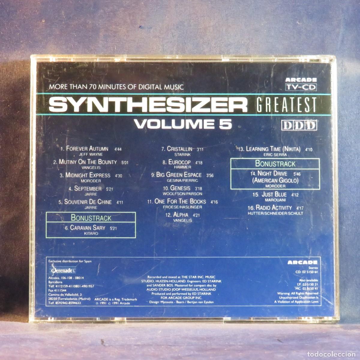 CDs de m&uacute;sica: ED STARINK &ndash; SYNTHESIZER GREATEST VOLUME 5 - CD - Foto 2