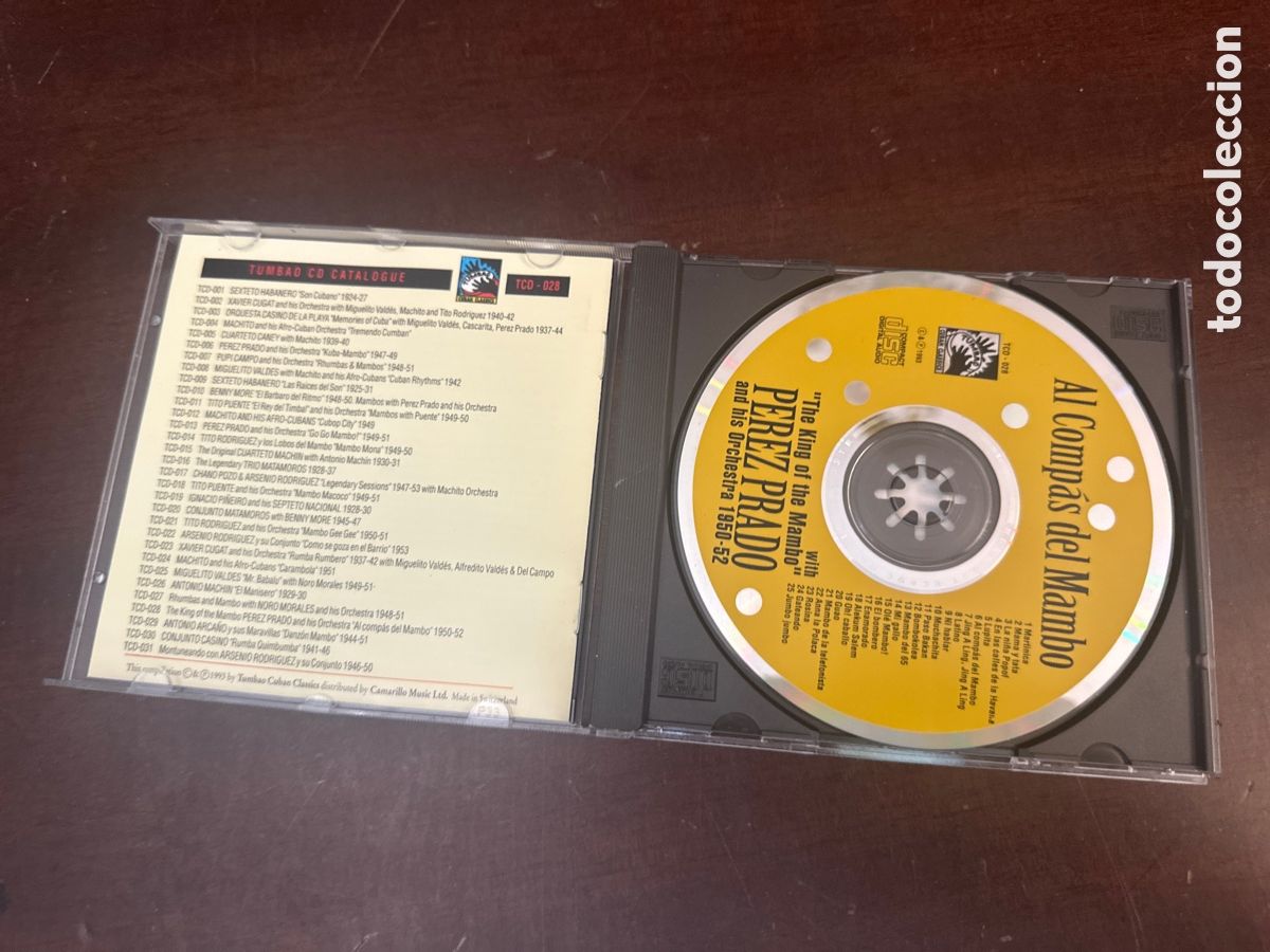 CDs de m&uacute;sica: P&Eacute;REZ PRADO (AL COMP&Aacute;S DEL MAMBO) CD - Foto 2