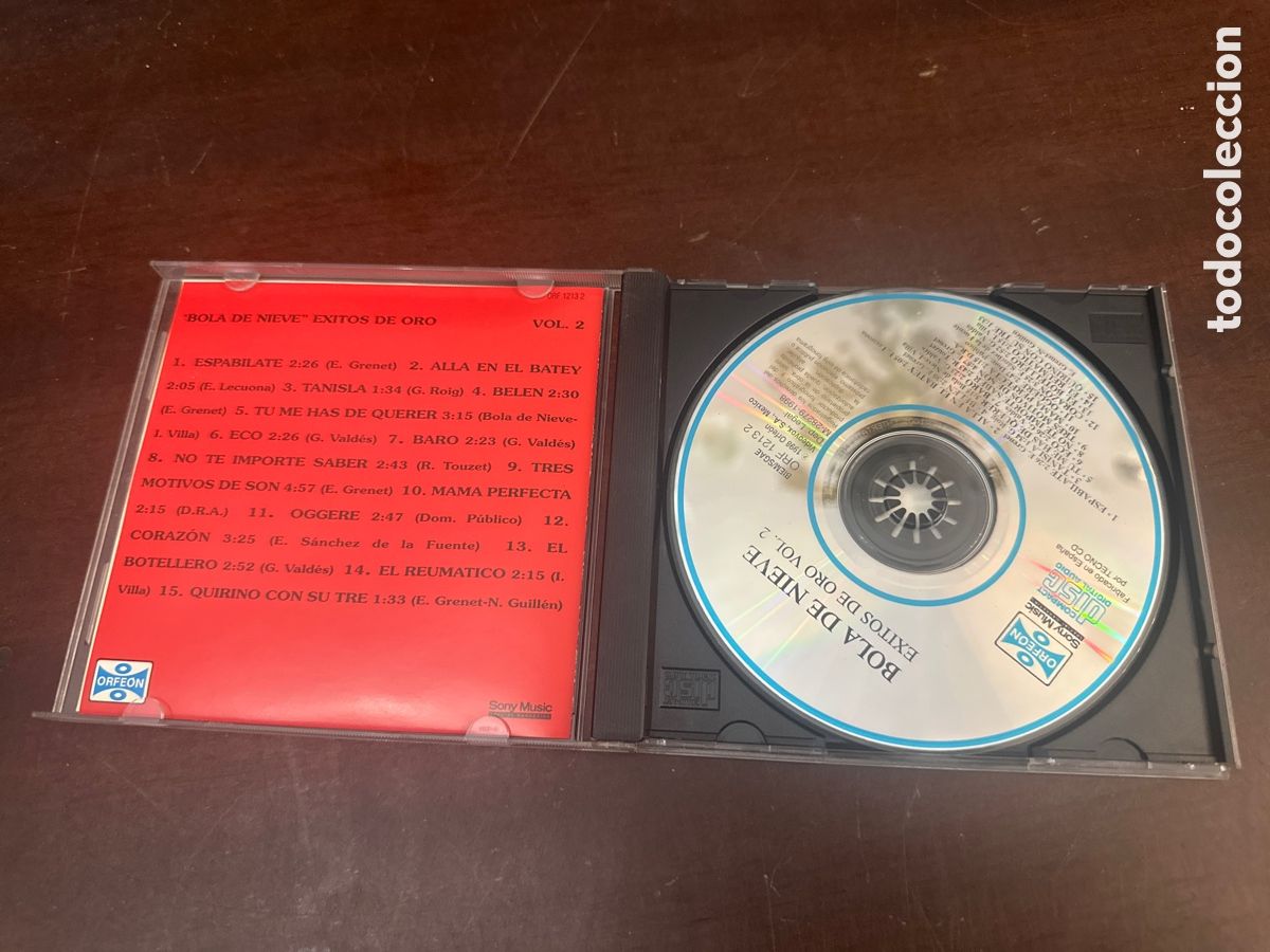 CDs de m&uacute;sica: CD. BOLA DE NIEVE. EXITOS DE ORO. VOL. 2 - Foto 3