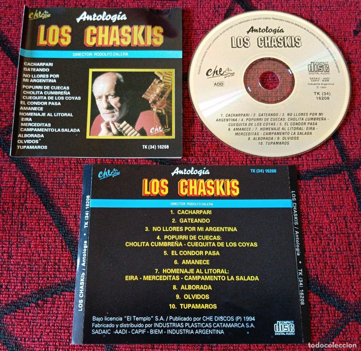 CDs de M&uacute;sica: LOS CHASKIS ** Antologia ** 1994 ARGENTINA CD