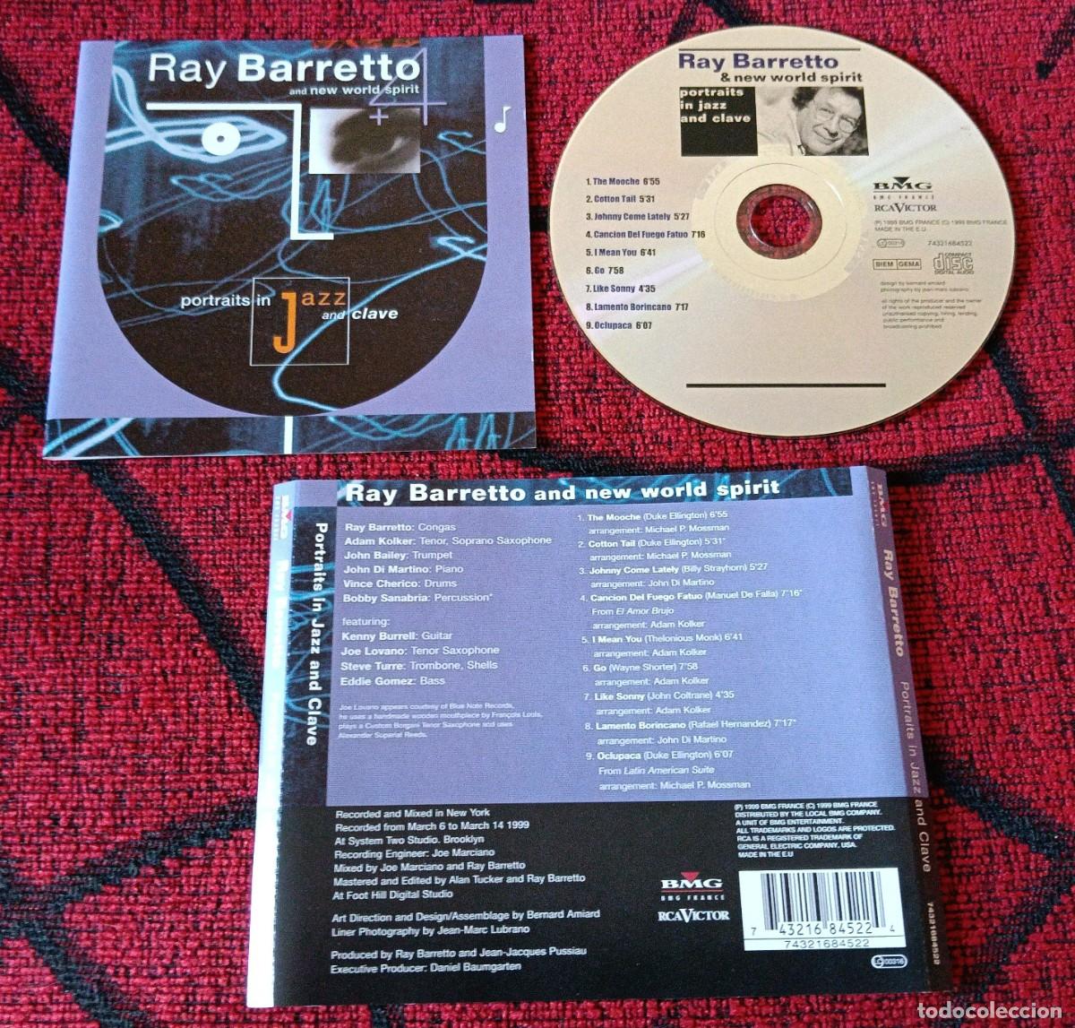 CDs de M&uacute;sica: RAY BARRETTO AND NEW WORLD SPIRIT **Portraits In Jazz And Clave** CD FRANCIA 1999