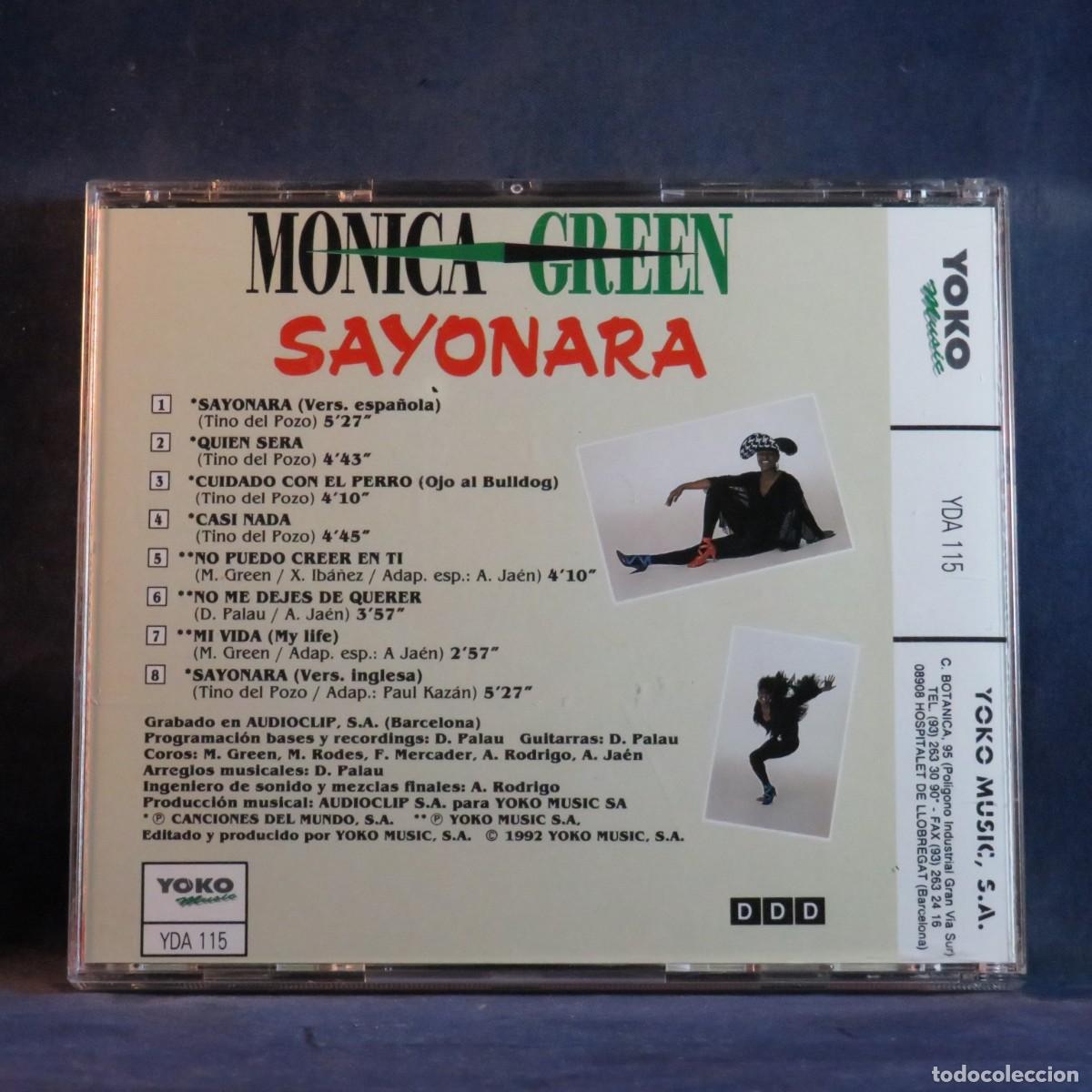 CDs de m&uacute;sica: MONICA GREEN &ndash; SAYONARA - CD - Foto 2