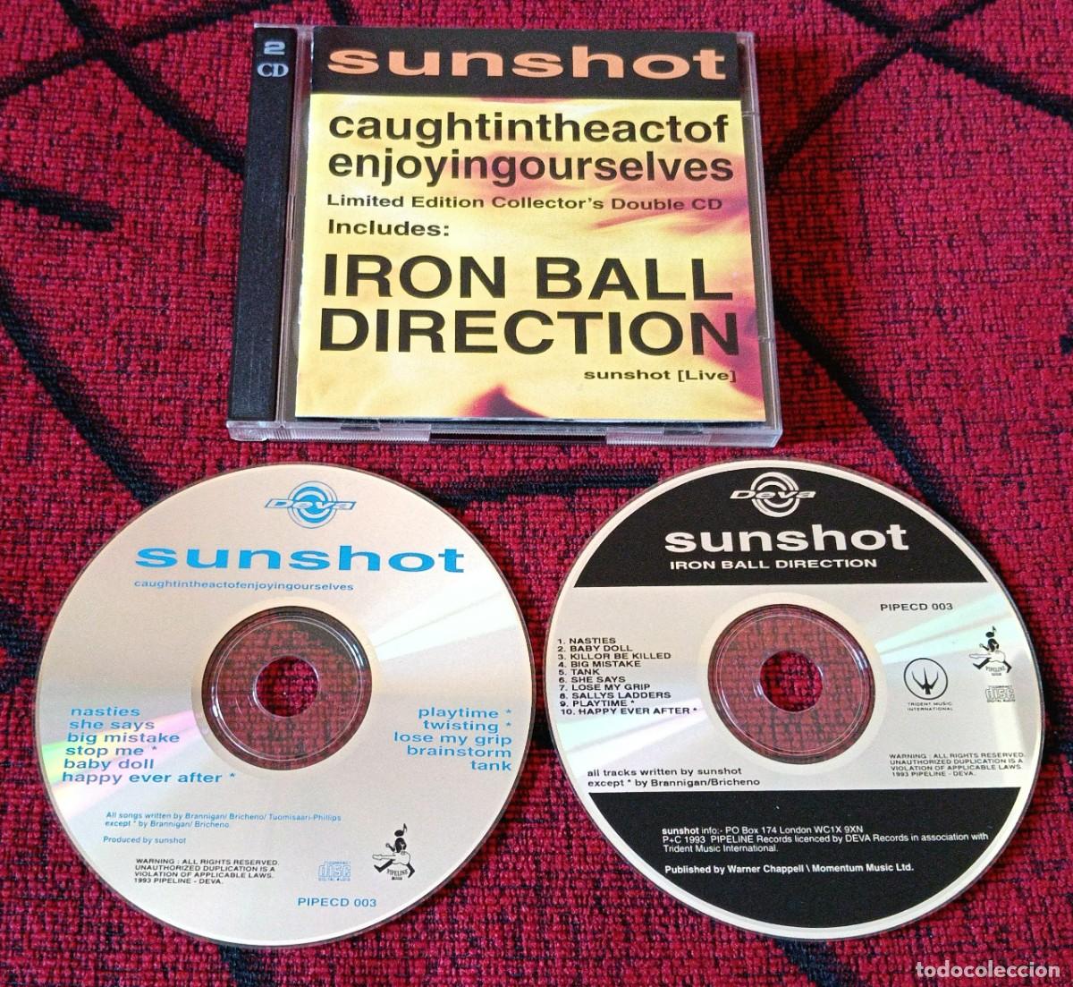 CDs de M&uacute;sica: SUNSHOT *Caughtintheactofenjoyingourselves / Iron Ball Direction (Live)* 1993 CD DOBLE