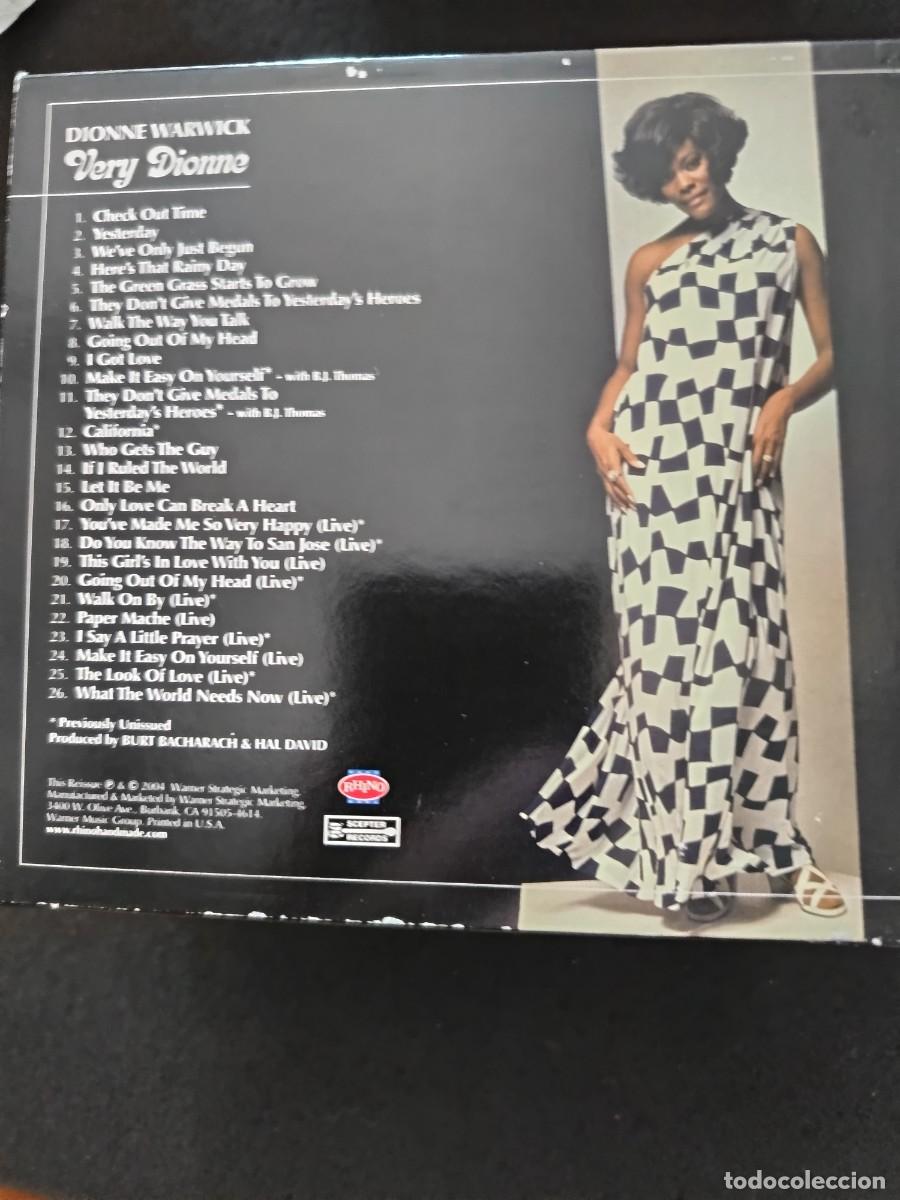 CDs de m&uacute;sica: DIONNE WARWICK. VERY DIONNE - Foto 2