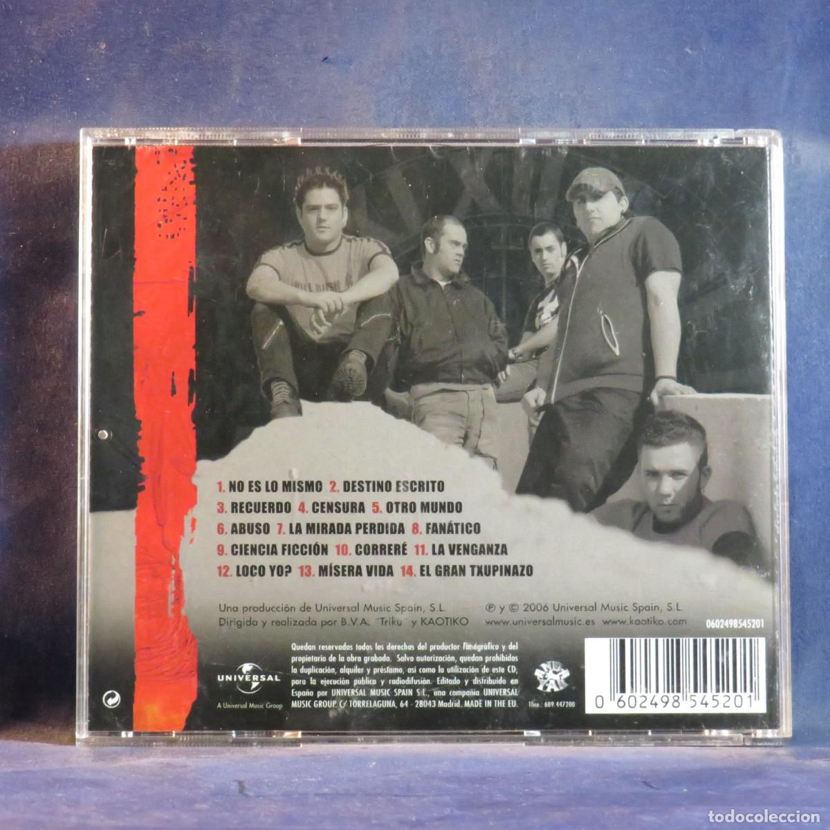 CDs de m&uacute;sica: KAOTIKO &ndash; DESTINO ESCRITO - CD - Foto 2