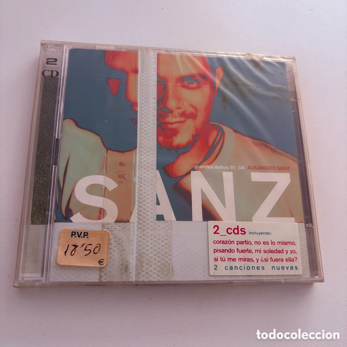 CDs de M&uacute;sica: doble cd Alejandro Sanz &ndash; Grandes &Eacute;xitos 91_04 del 2004 NUEVO PRECINTADO !