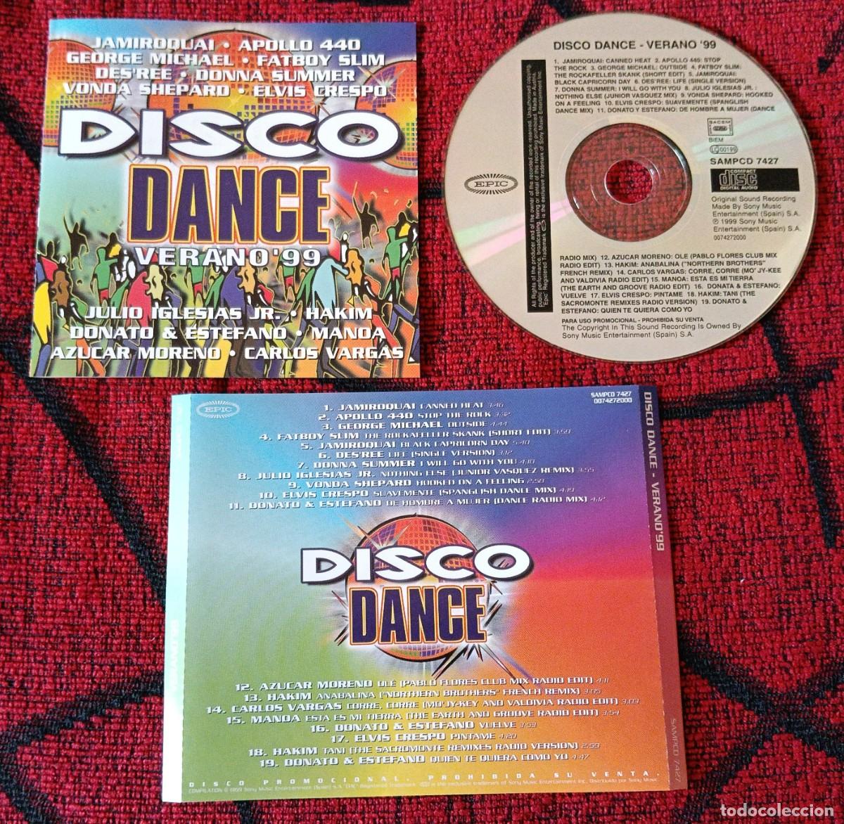 CDs de M&uacute;sica: DISCO DANCE VERANO 99 CD PROMOCIONAL GEORGE MICHAEL Apollo 440 DONNA SUMMER JAMIROQUAI