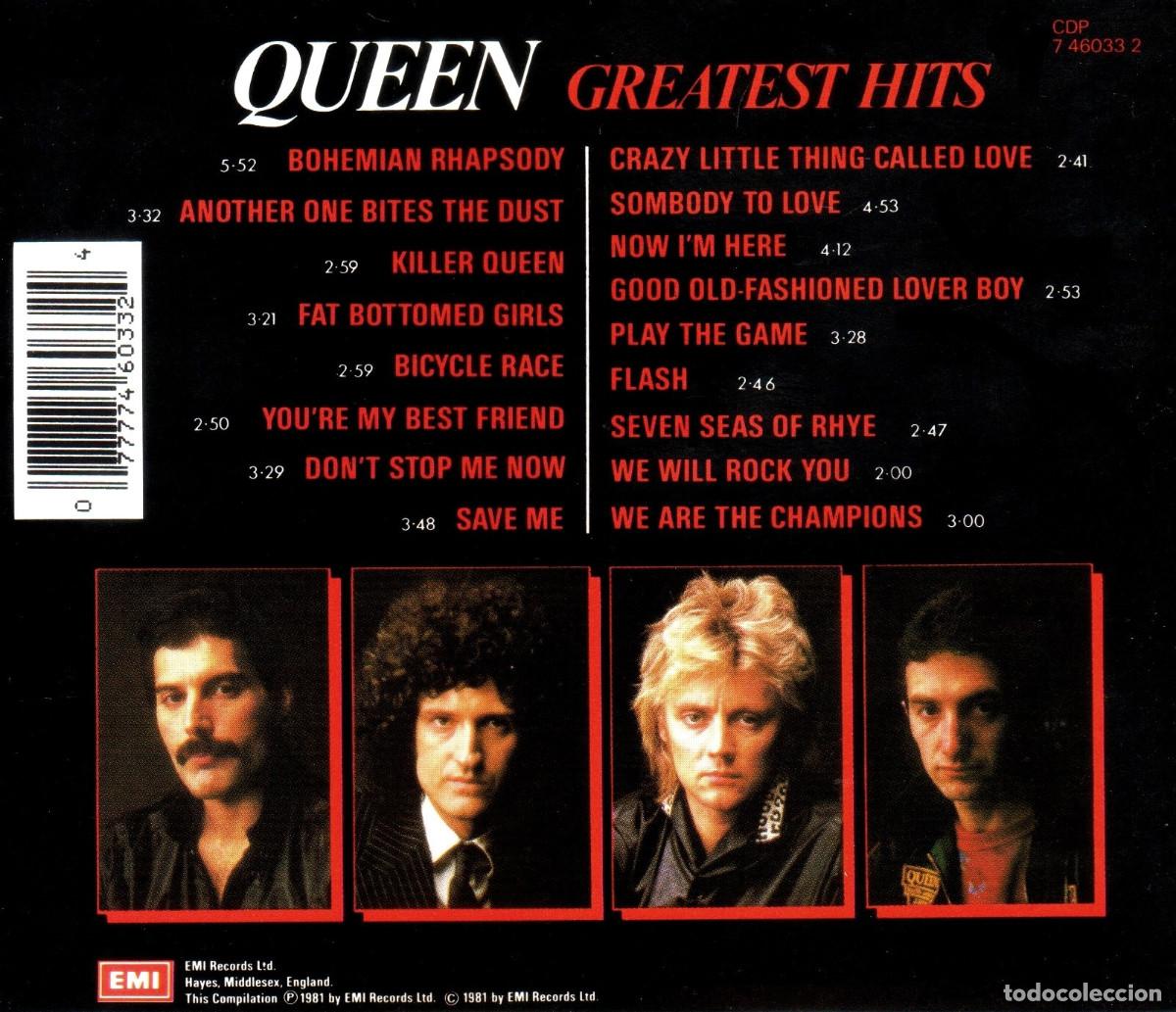 CDs de m&uacute;sica: QUEEN. GREATEST HITS. RECOPILATORIO. CD. - Foto 2
