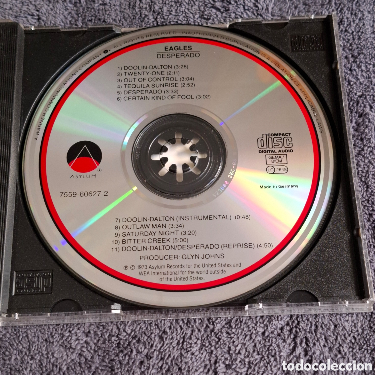 CDs de m&uacute;sica: 79. Eagles - Desperado, Cd, &Aacute;lbum, Asylum. - Foto 2