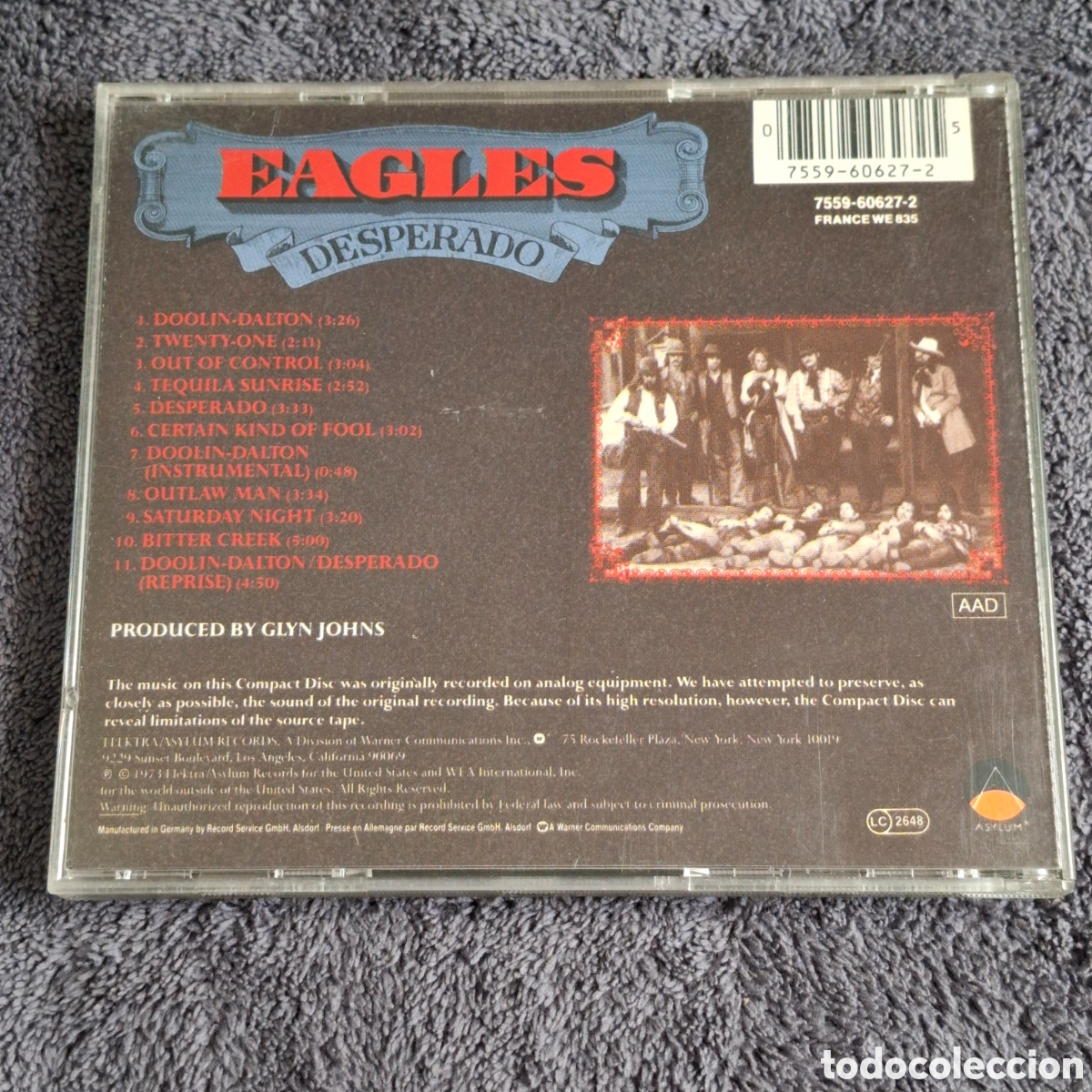 CDs de m&uacute;sica: 79. Eagles - Desperado, Cd, &Aacute;lbum, Asylum. - Foto 4