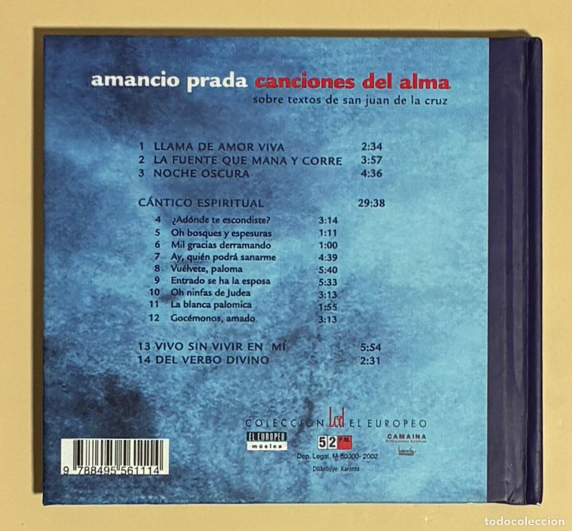 CDs de m&uacute;sica: Cd. Amancio Prada. Canciones del Alma (1112CD) - Foto 2