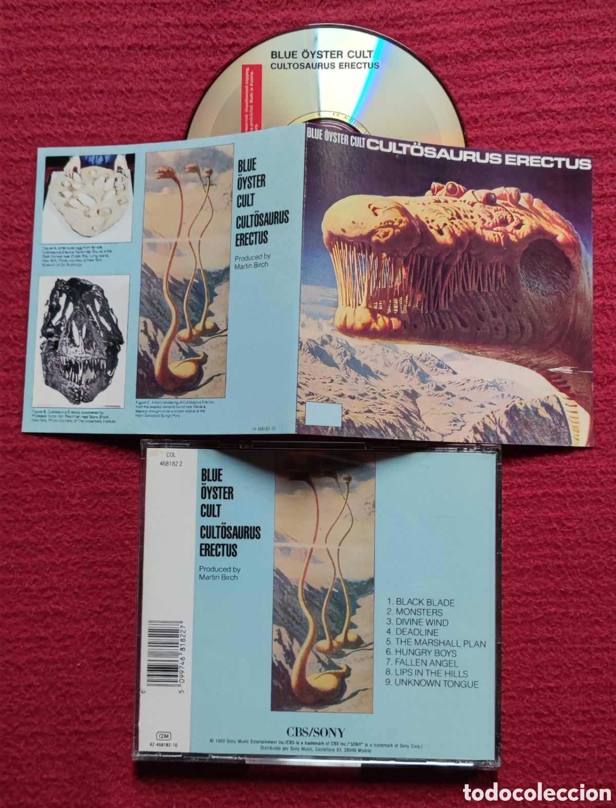 CDs de M&uacute;sica: BLUE OYSTER CULT: Cultosaurus Erectus. Cd , Edici&oacute;n Original 1980 CBS. Produced by Martin Birch.