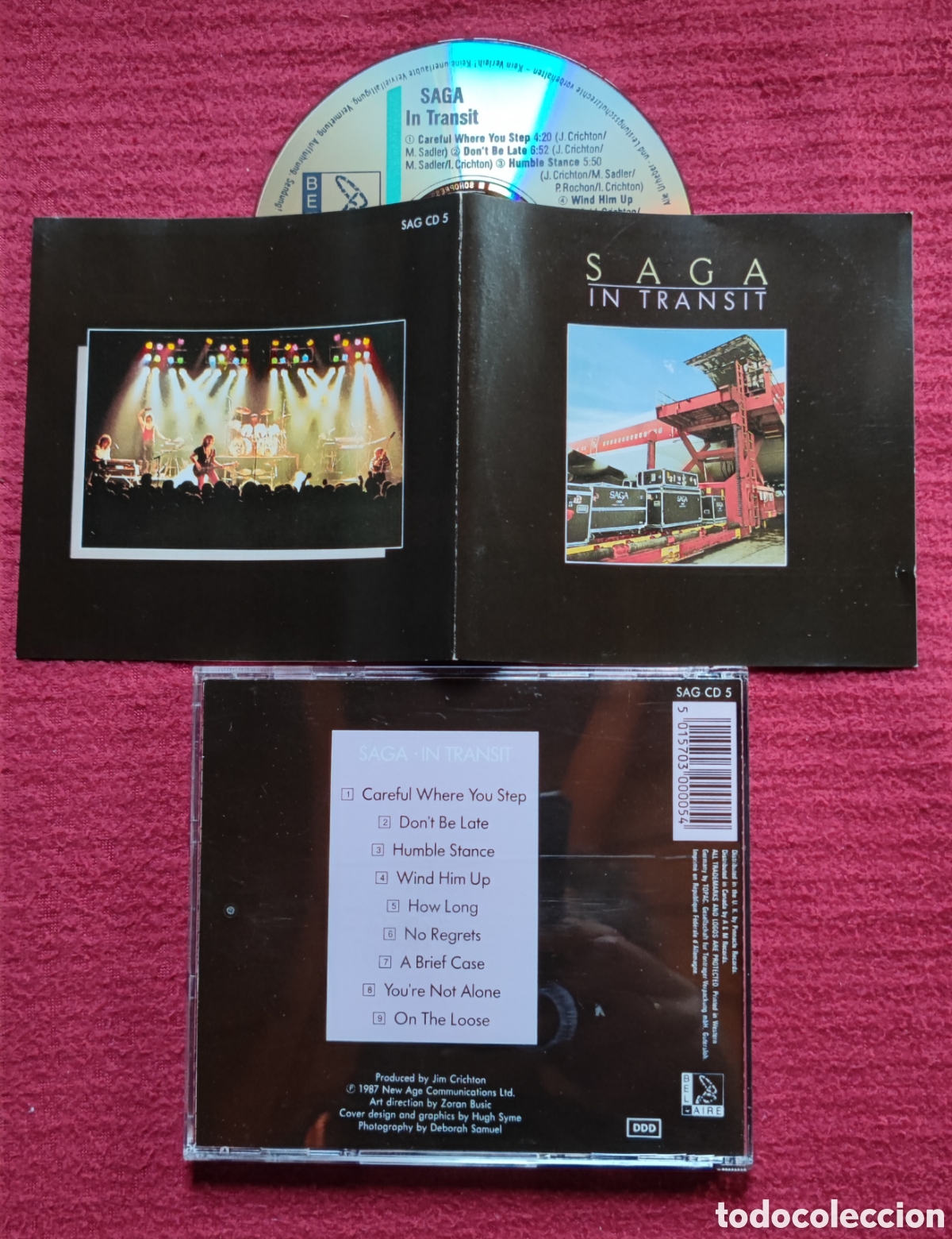 CDs de M&uacute;sica: SAGA: In Transit. Cd Aor, Recorded Live 1982. New Age Comunications 1987 Germany.