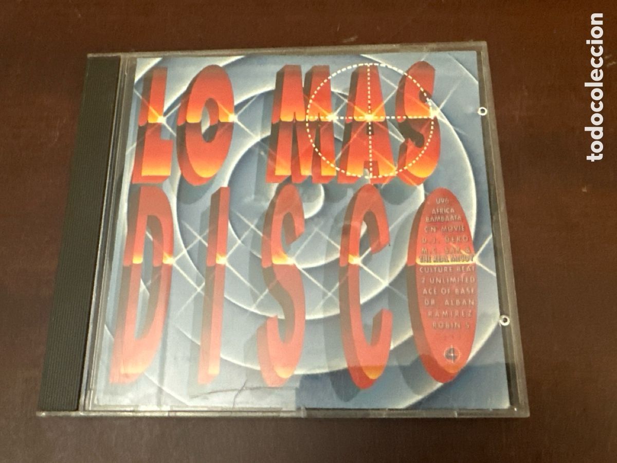 CDs de M&uacute;sica: Lo Mas Disco 4 - CD ARIOLA 1993 - ITALODISCO - HOUSE - TECHNO - ELECTRONICA 90'S - POCO USO