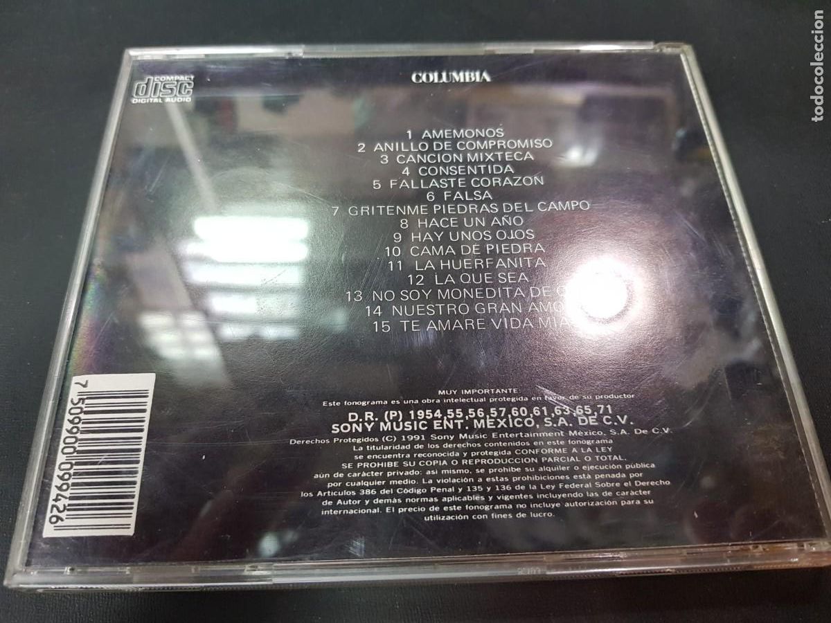 CDs de m&uacute;sica: CUCO SANCHEZ-15 AUTENTICOS EXITOS - Foto 2