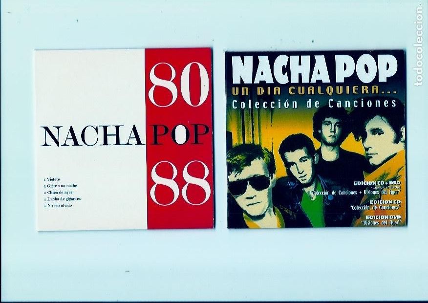 CD de M&uacute;sica: NACHA POP. 80-88. Un dia cualquiera...(2 cd single )