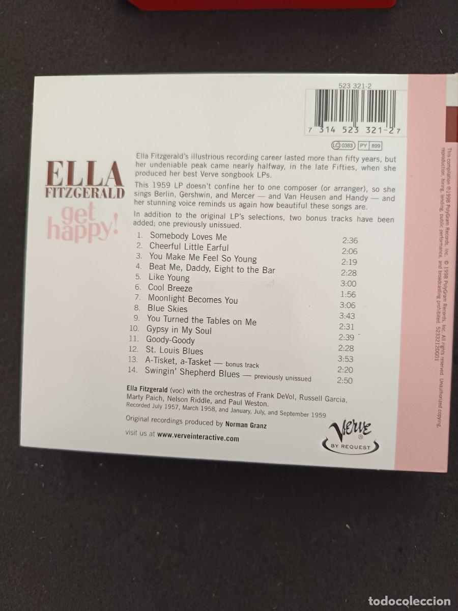CDs de m&uacute;sica: ELLA FITZGERALD. GET HAPPY! - Foto 2