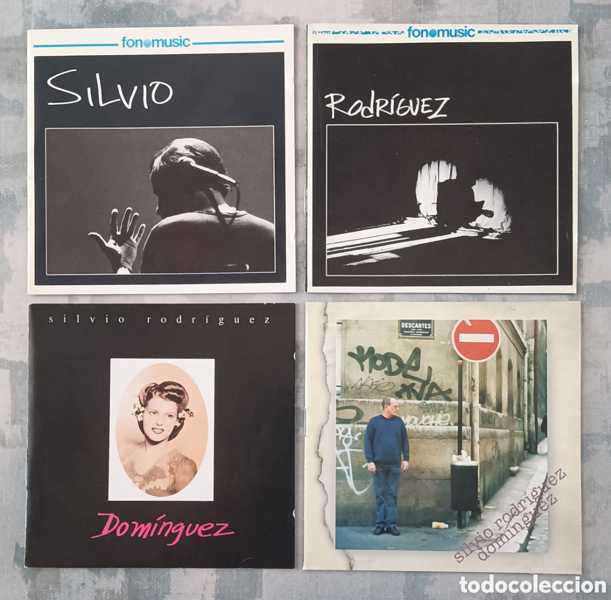 CDs de M&uacute;sica: &rdquo;Silvio&rdquo;, &rdquo;Rodr&iacute;guez&rdquo;, &rdquo;Dom&iacute;nguez&rdquo; y &rdquo;Descartes&rdquo;, 92-98