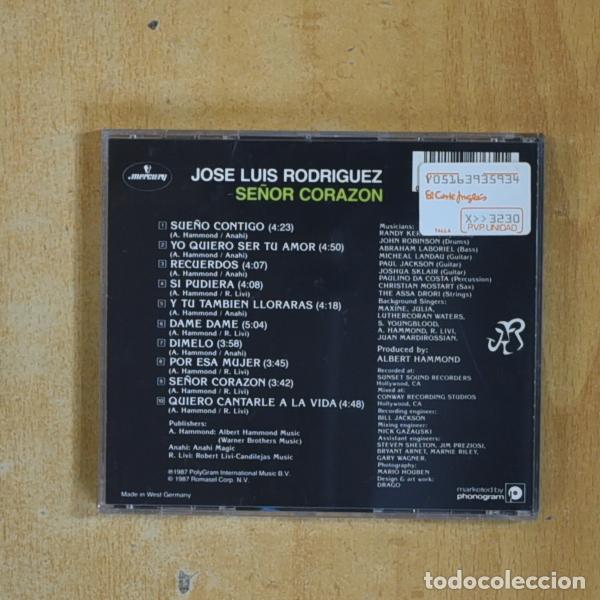 CDs de m&uacute;sica: JOSE LUIS RODRIGUEZ - SE&Ntilde;OR CORAZON - CD - Foto 2