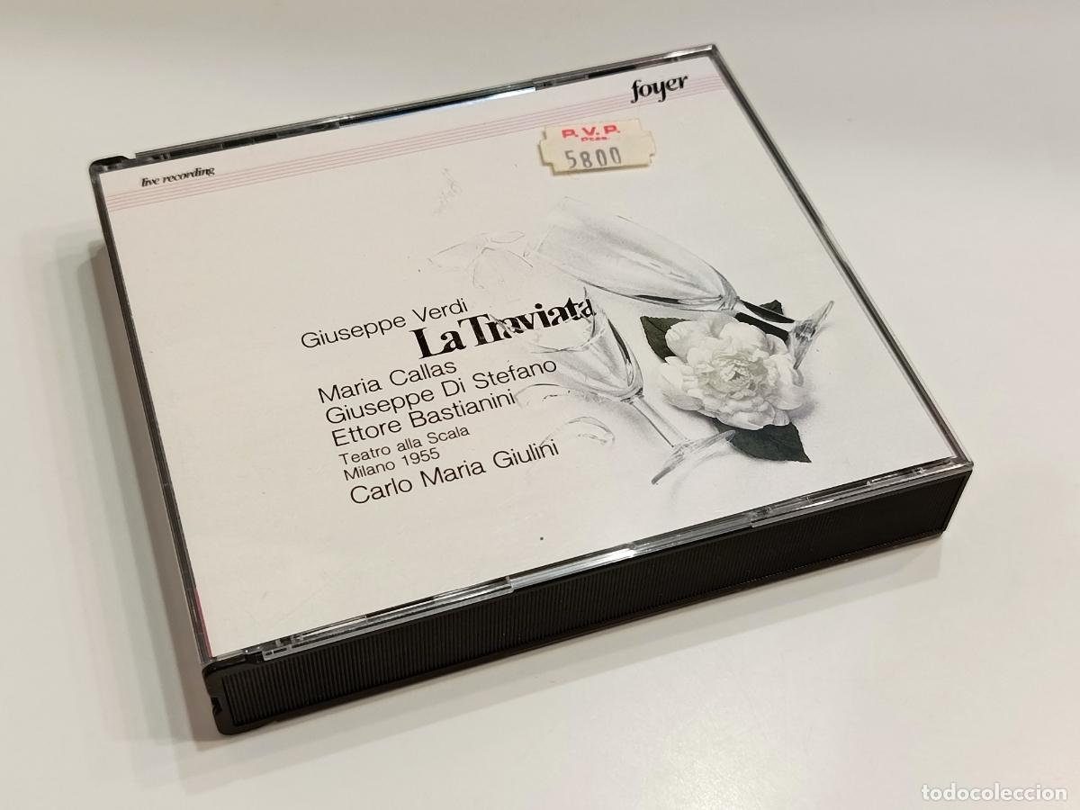 CDs de M&uacute;sica: VERDI - LA TRAVIATA - MARIA CALLAS & DI STEFANO - CARLO MARIA GIULINI - FOYER 2 CD 2-CF 2001 - NUEVO