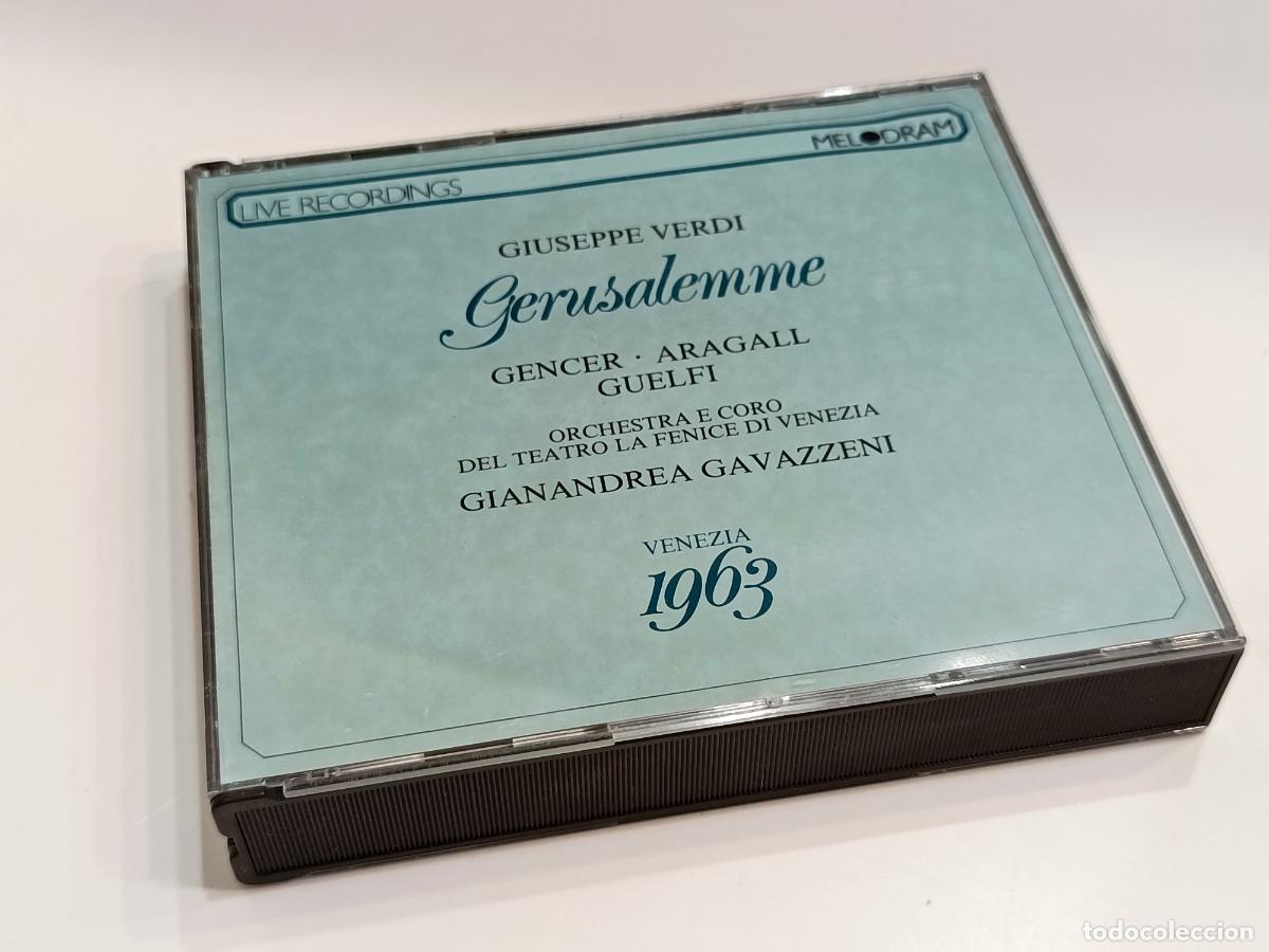 Music CDs: GIUSEPPE VERDI - GERUSALEMME - GENCER ARAGALL - GIANANDREA GAVAZZENI - MELODRAM 2 CD MEL 27004