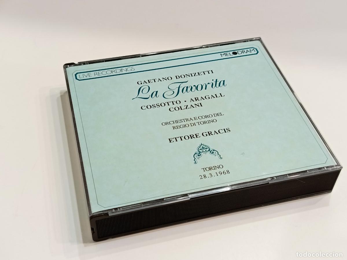 Music CDs: GAETANO DONIZETTI - LA FAVORITA - COSSOTTO ARAGALL COLZANI - ETTORE GRACIS - MELODRAM 2 CD MEL 27020