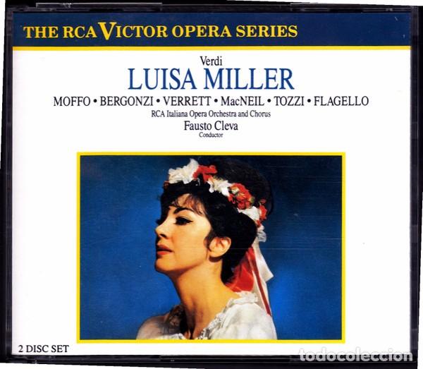 CDs de M&uacute;sica: Luisa Miller - Bergonzi, Verrett, MacNeil-Verdi - Moffo x2 CD + Libreto