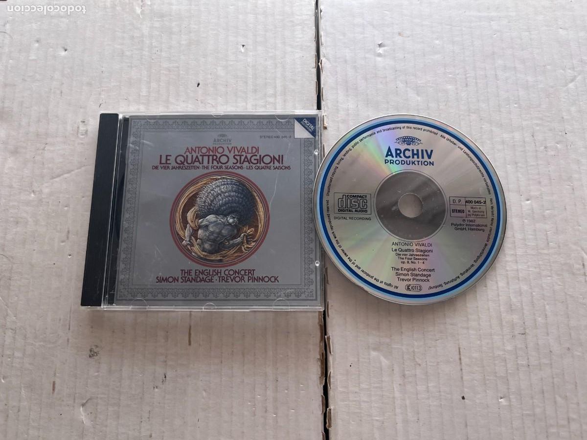 CDs de M&uacute;sica: VIVALDI LE QUATTRO STAGIONI THE FOUR SEASONS PINNOCK- CD MUSICA KREATEN