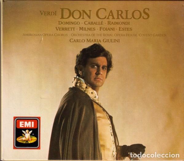 CDs de M&uacute;sica: Don Carlos -Verdi- Domingo &middot; Caball&eacute; &middot; Raimondi &middot; Verrett &middot; Milnes - Giulini-3 CD + Libreto