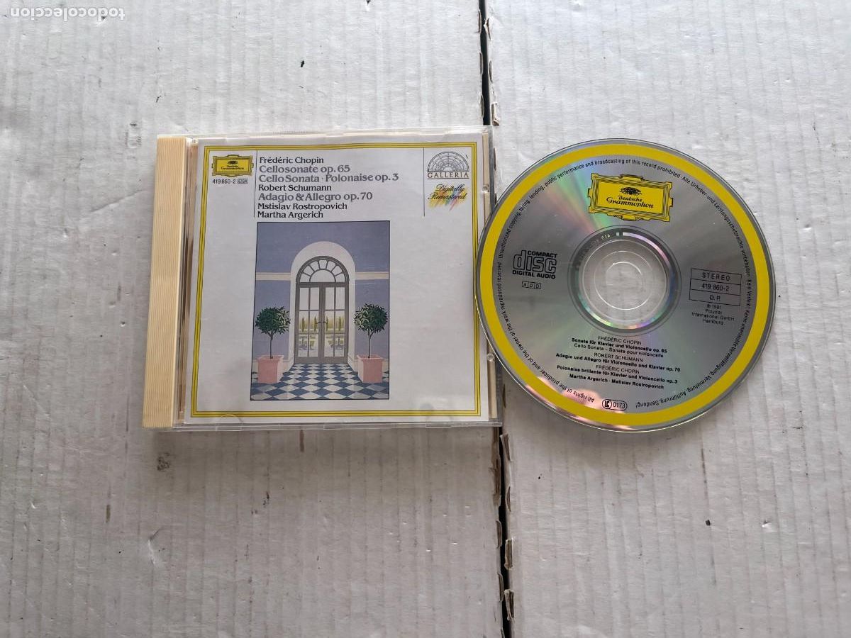 CDs de M&uacute;sica: CHOPIN CELLO SONTA POLONAISE OP 3 SCHUMANN ADAGIO ALLEGRO 70 DEUTSCHE GRAMMOPHON- CD MUSICA KREATEN