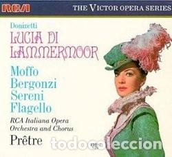 CDs de M&uacute;sica: Gaetano Donizetti,-Lucia Di Lammermoor - Anna Moffo, Carlo Bergonzi, Mario Sereni,-2-CD + Libreto