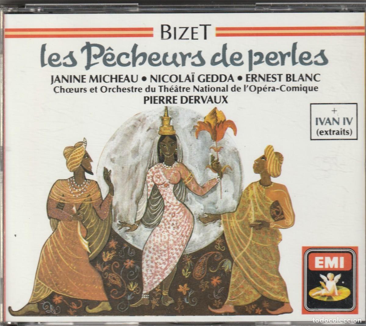CDs de M&uacute;sica: BIZET - LES P&Ecirc;CHEURS DE PERLES (2 X CD + LIBRETO EMI 1988) PIERRE DERVAUX