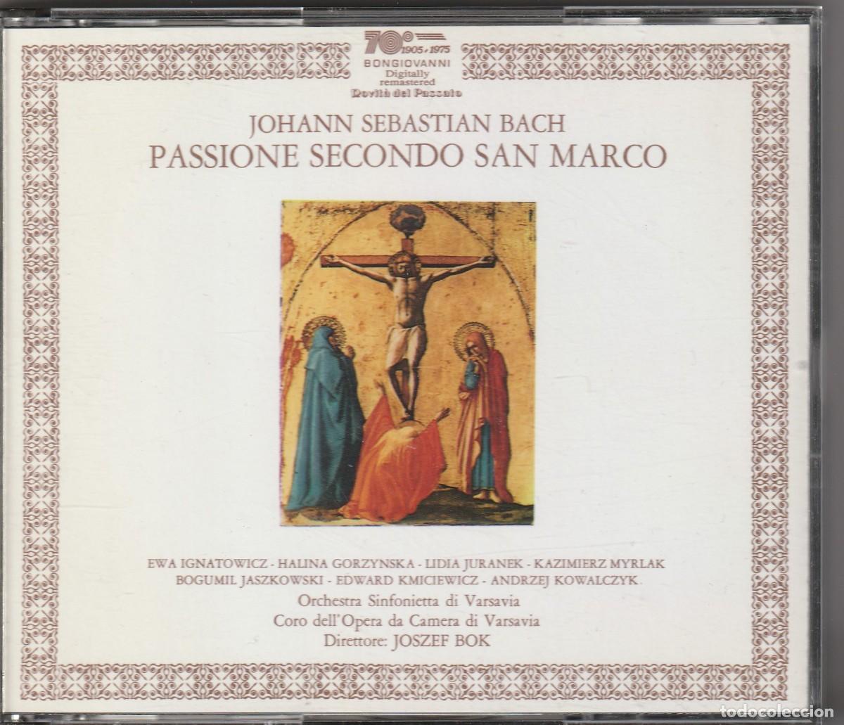 CDs de M&uacute;sica: BACH - PASSIONE SECONDO SAN MARCO (2 X CD + LIBRETO BONGIOVANNI) JOSZEF BOK