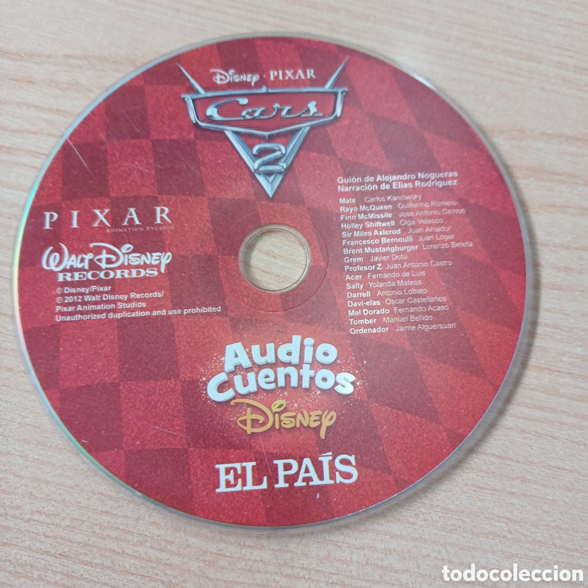 CDs de M&uacute;sica: CARS 2 DVD PIXAR CD AUDIO CUENTOS EL PAIS