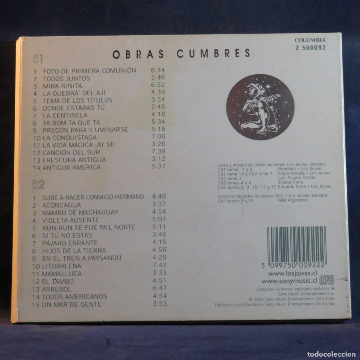 CDs de m&uacute;sica: LOS JAIVAS - OBRAS CUMBRES - 2 CD - Foto 2