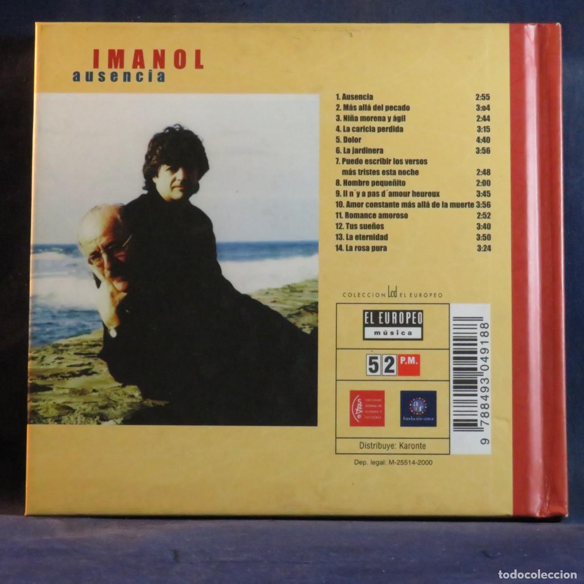 CDs de m&uacute;sica: IMANOL &ndash; AUSENCIA - CD - Foto 2