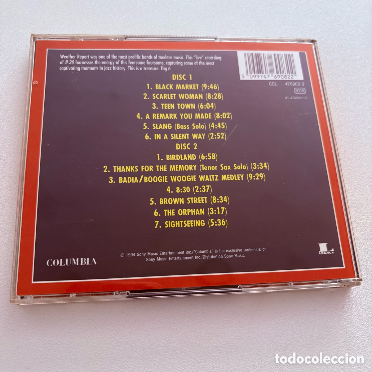 CDs de m&uacute;sica: CD Weather Report &lrm;&ndash; 8:30 - Foto 4