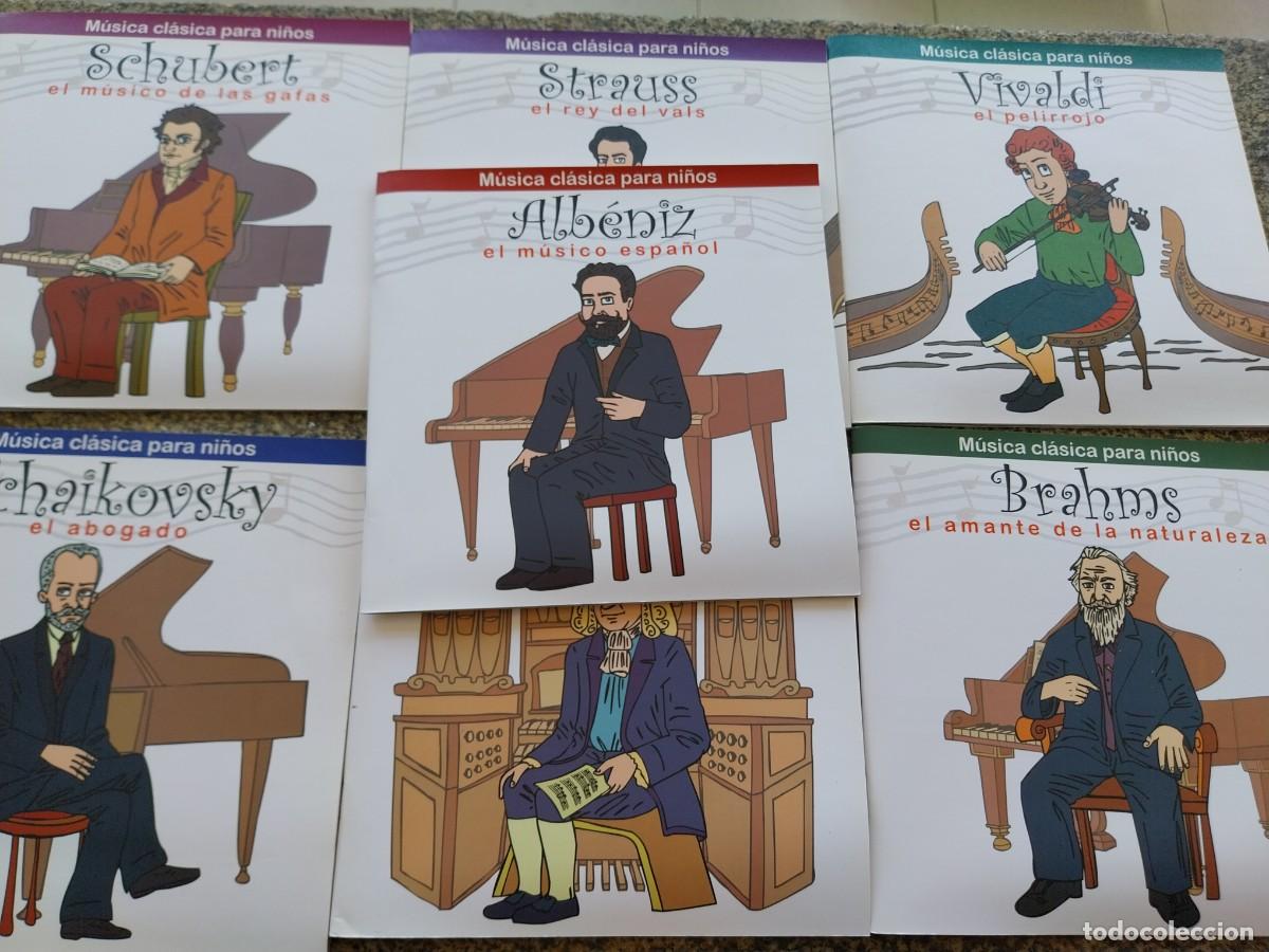 CDs de M&uacute;sica: MUSICA CLASICA PARA NI&Ntilde;OS -- 7 LIBRO-CD -- VIVALDI / STRAUSS / SCHUBERT / ETC --